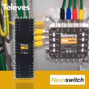 تركيب جهاز Televes مع تمديد كيبلات احترافية للستلايت المركزي